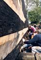 Caulking the chine